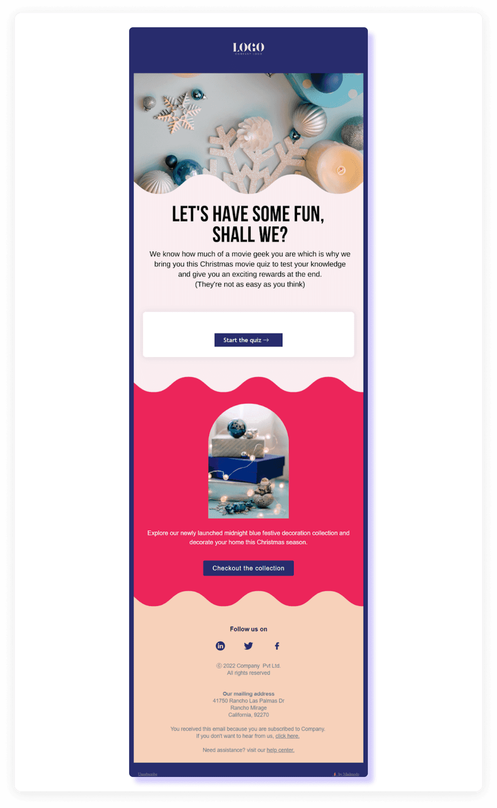 10 Christmas Email Template Example