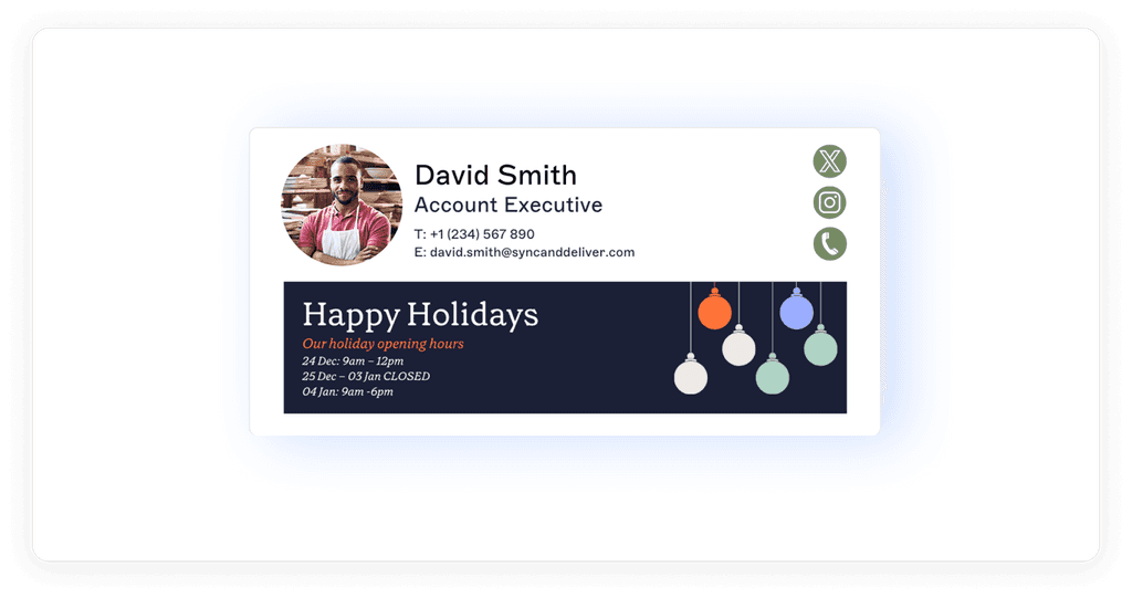 03 Holiday Email Signature Example