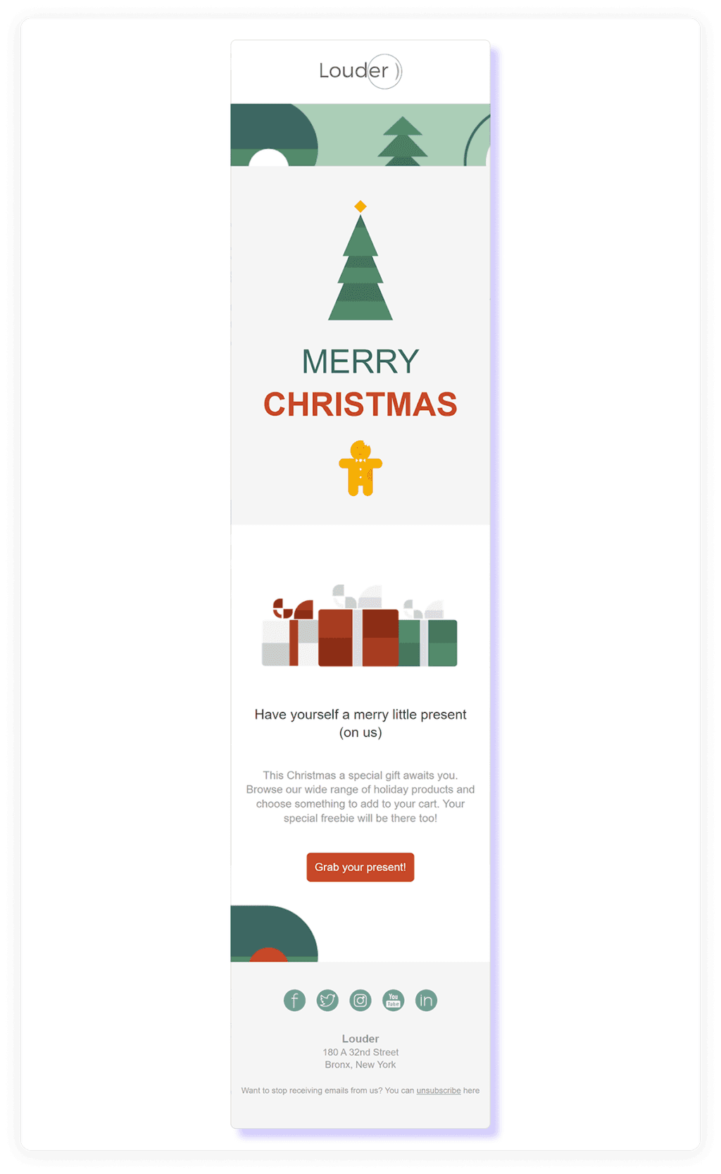07 Christmas Email Template Example