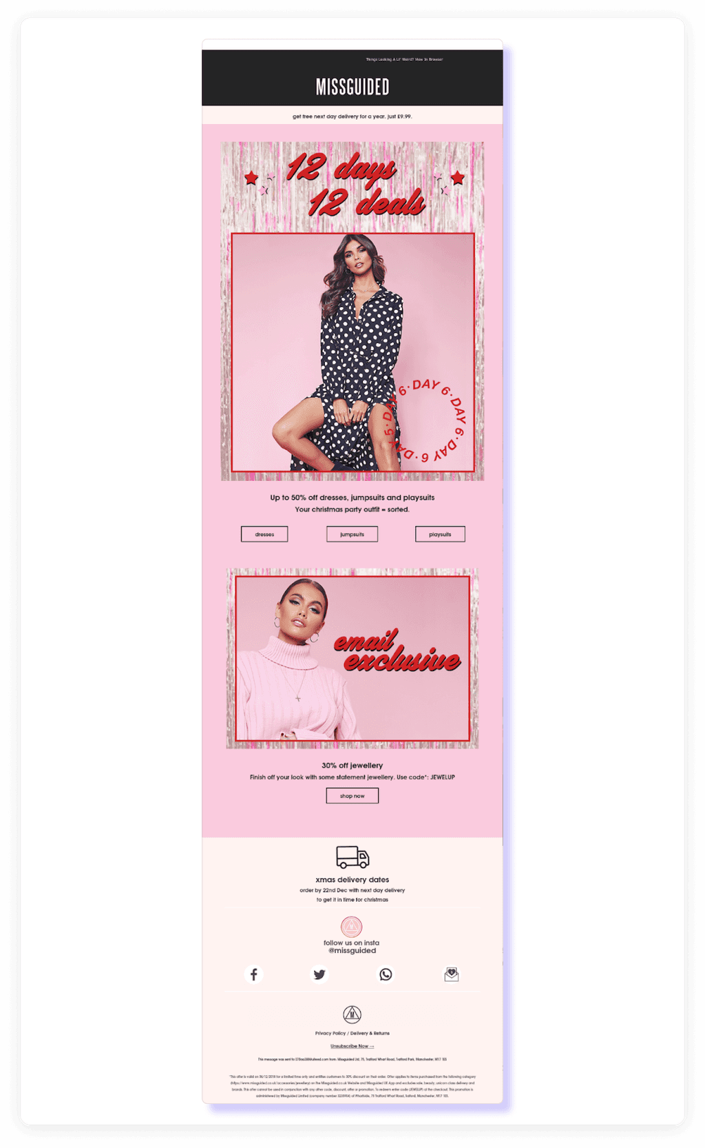 05 Christmas Email Template Example