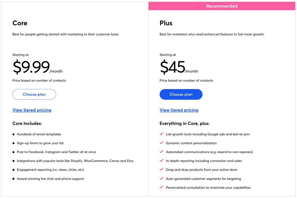 Screen Shot 2022-10-28 at 6.43.45 PM Constant Contact pricing