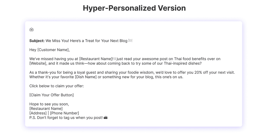 personalization email hyper personalization