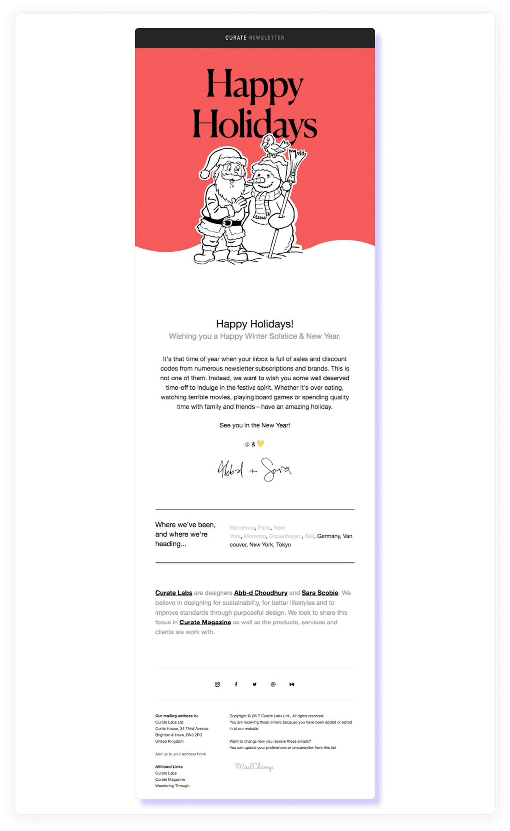 16 Christmas Email Template Example