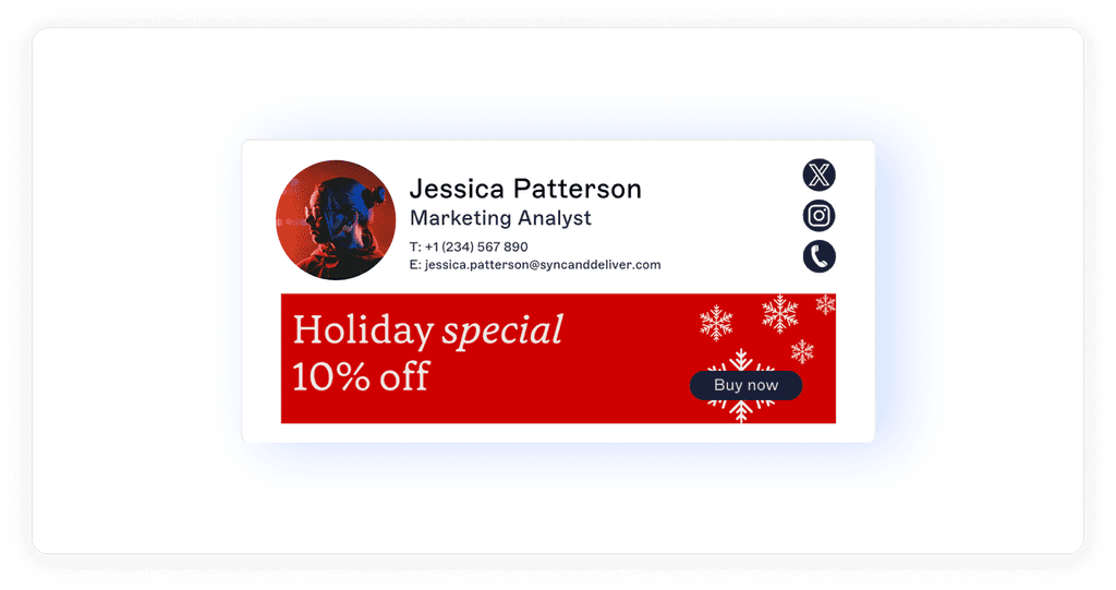 04 Holiday Email Signature Example