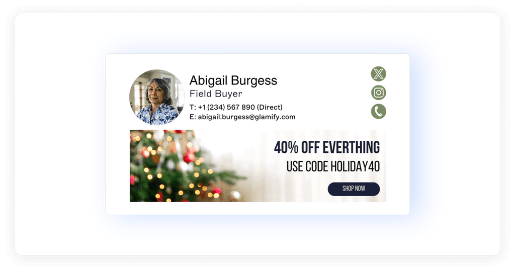 07 Holiday Email Signature Example