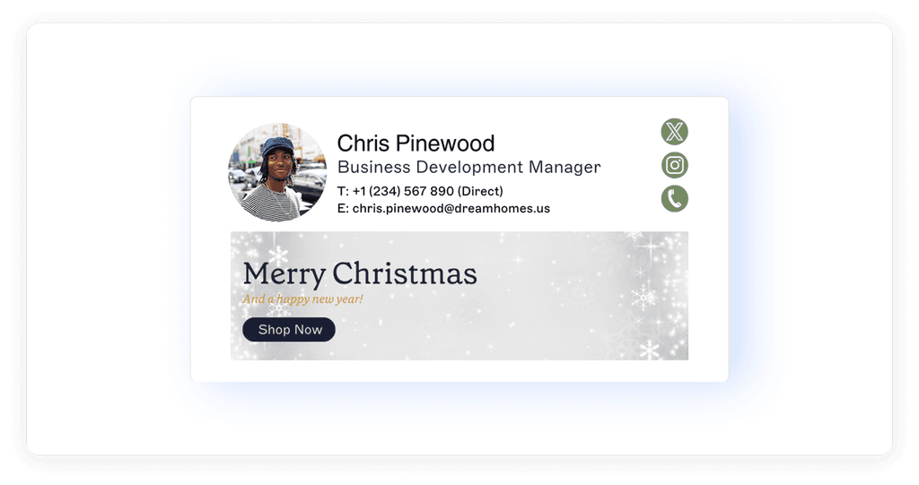 05 Holiday Email Signature Example