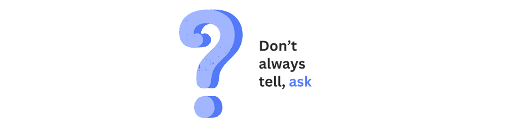 branding in emails - Don't always tell, ask branding in emails - Don't always tell, ask