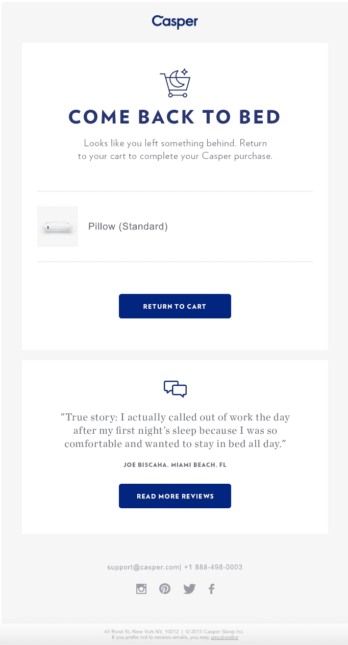 email examples Casper email examples Casper