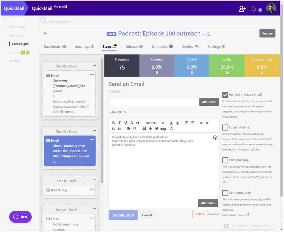 QuickMail QuickMail Interface