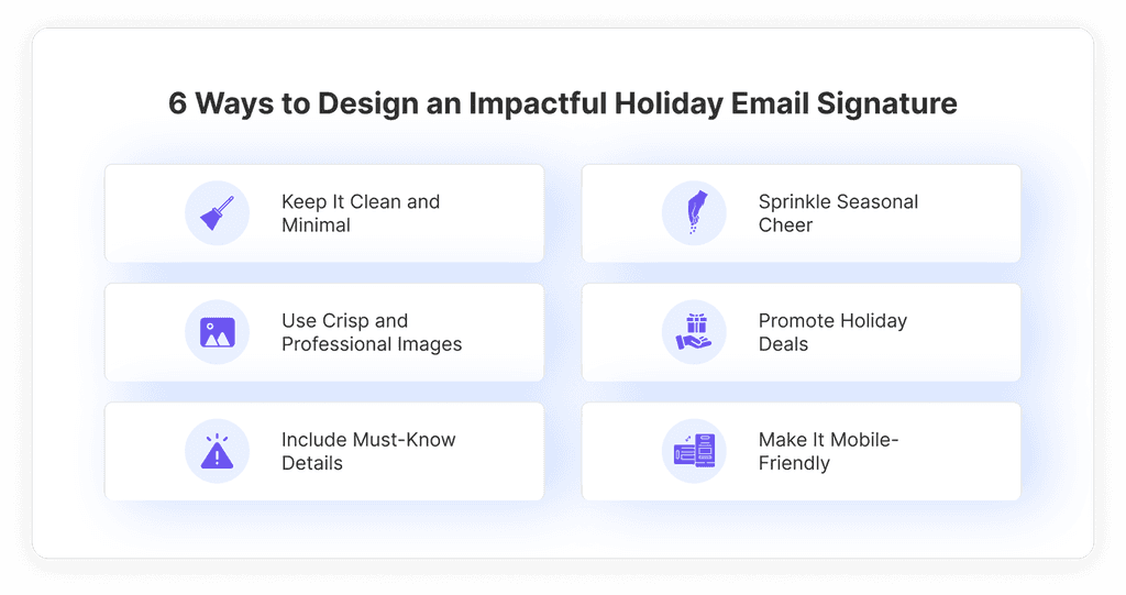 02 ways to design Holiday Email Signature