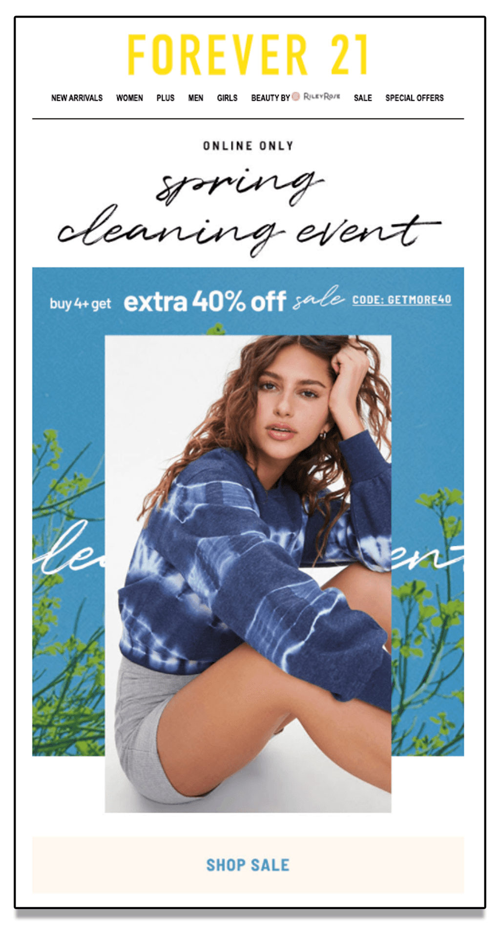 Spring season email example Spring season email example