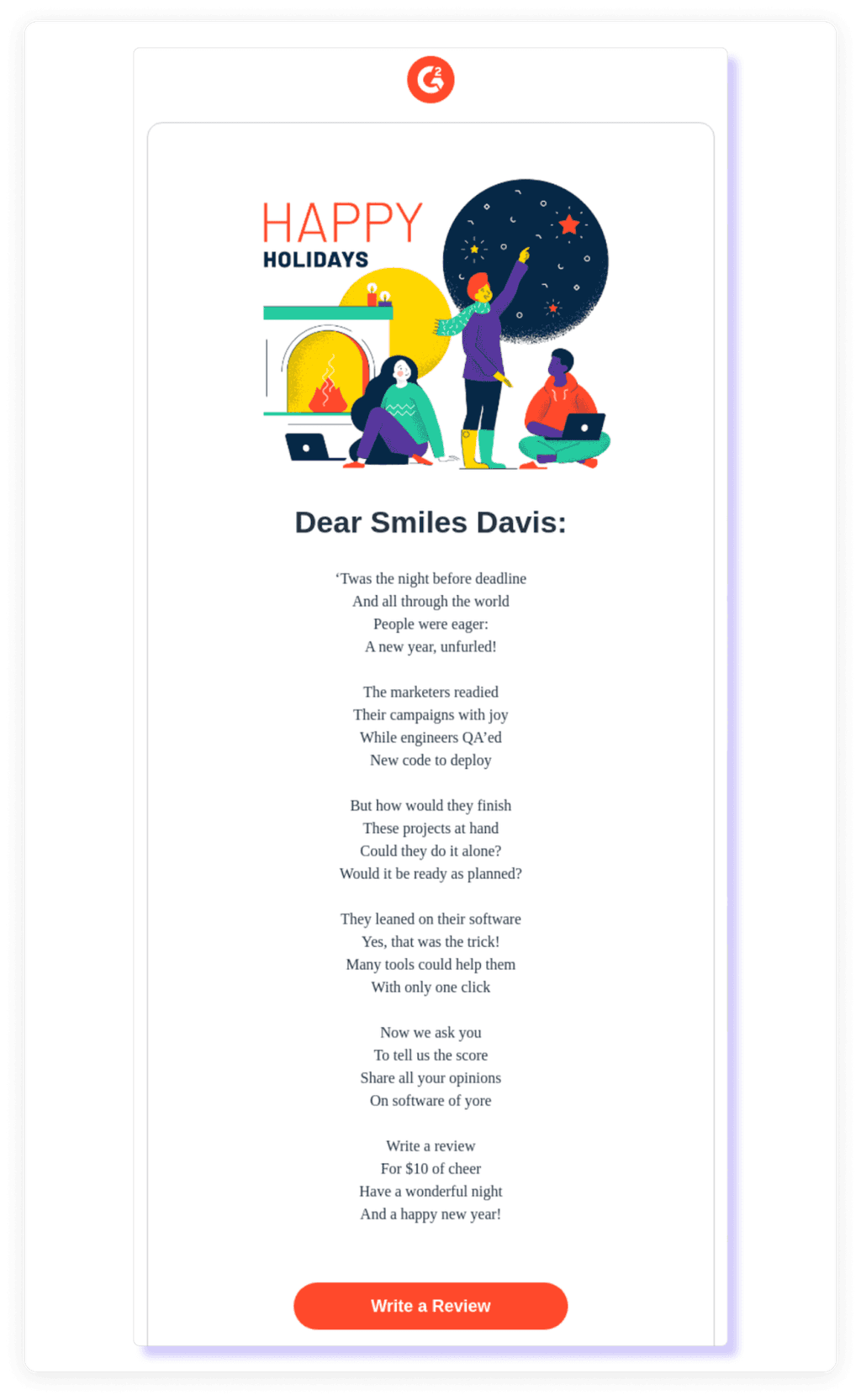 06 Christmas Email Template Example